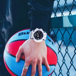 Mới đến SKMEI 1155b màu trắng người đàn ông <span class=keywords><strong>Chronograph</strong></span> thể thao kỹ thuật số và analogue thể thao đồng hồ đeo tay tùy chỉnh logo của riêng bạn - Product Image 3