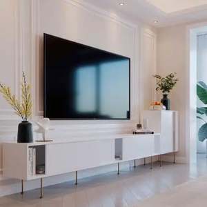 Soporte de TV de lujo moderno, muebles de sala de estar de madera multiusos para el hogar, dormitorio, cocina, comedor, oficina, Hotel, uso elegante al aire libre - Product Image 2