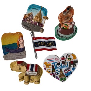 Pegatina de resina estilo tailandés para refrigerador, recuerdos de atracciones turísticas, pegatina creativa tridimensional 3D para refrigerador - Product Image 4