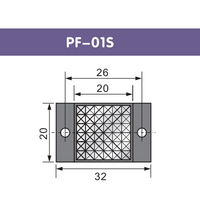 Réflecteur miroir CORON PF-01S 20mm*30mm, nouveau détecteur optique infrarouge rétro-réfléchissant, capteur photoélectrique, plaque réfléchissante