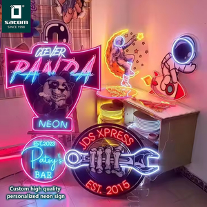 Letrero <span class=keywords><strong>LED</strong></span> Rojo Ovalado para Exhibición en Ventana de Barbería o Salón de Belleza - Product Image 3
