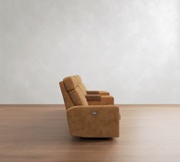 Canapé inclinable électrique avancé au design moderne pour salon familial, appartement et bureau, avec coussins d'assise intérieurs