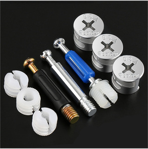 Connecteur <span class=keywords><strong>invisible</strong></span> caché galvanisé 3 en 1 connecteurs de meubles cachés <span class=keywords><strong>vis</strong></span> de connexion d'armoire pour meubles - Product Image 3