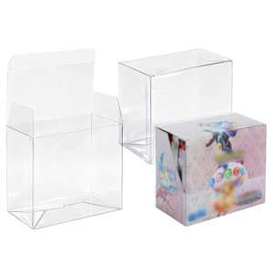 Boîte de protection transparente en PVC pour cartes Pokémon ETB, emballage PET, disponible en stock pour l'export. - Product Image 2