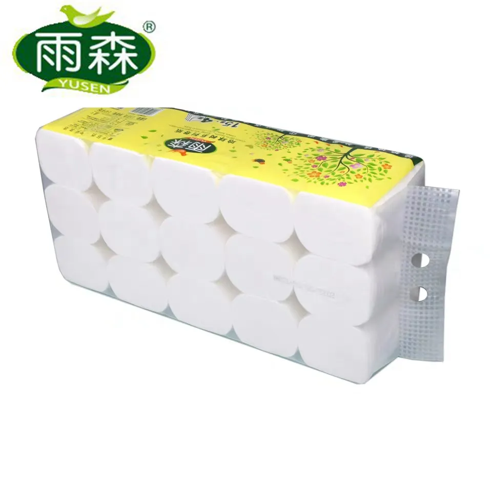 Chine rouleau de papier toilette papier hygiénique en vrac de papier hygiénique sans noyau 15 rouleaux