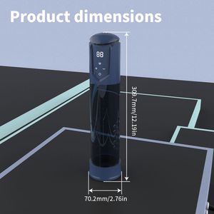 Pompa Elettrica per Pene con 5 Modalità di Aspirazione e Livello di Pressione Regolabile, Masturbatore Automatico Maschile e Dispositivo per l'Ingrandimento - Product Image 6