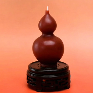 Bougie parfumée en forme de <span class=keywords><strong>calebasse</strong></span> chinoise, bougie décorative <span class=keywords><strong>artisanale</strong></span> pour cadeau - Product Image 4