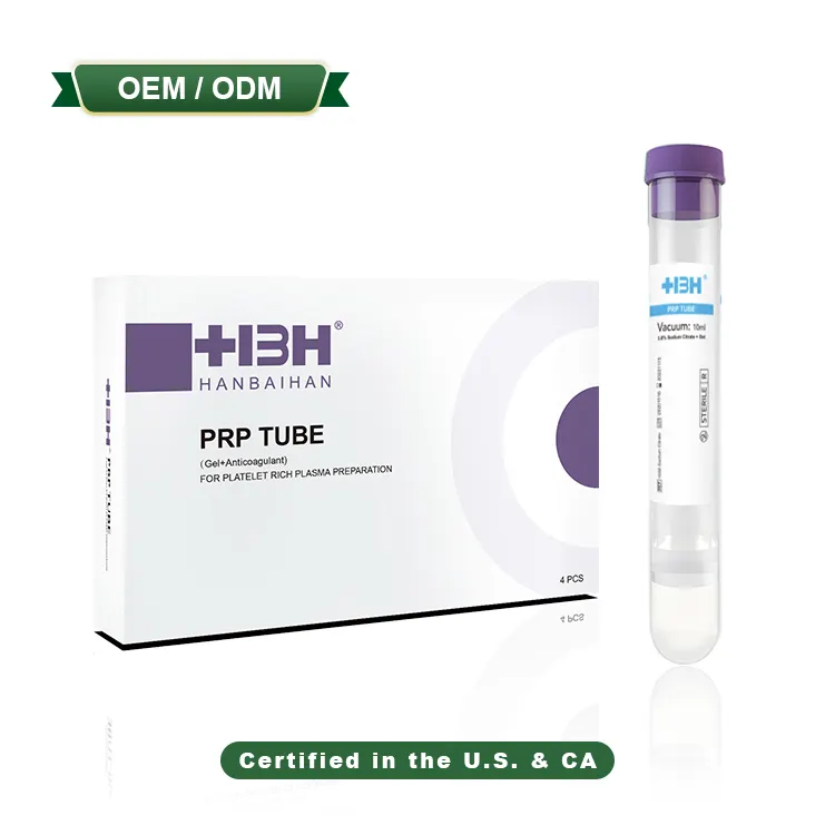 HBH Hot sale PRP Tube for Hair loss Treatment PRP Tubes for Sale