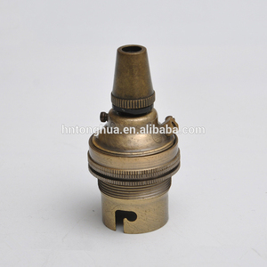Chất lượng cao <span class=keywords><strong>B22</strong></span> Brass giữ đèn Antique kim loại Bayonet bóng đèn chủ ánh sáng ổ cắm - Product Image 4