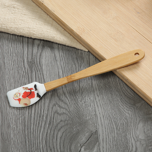 Spatule en silicone de qualité alimentaire avec manche en bois, outil de cuisine pour mélanger la crème et <span class=keywords><strong>le</strong></span> beurre, résistant à la chaleur, pour les cadeaux de <span class=keywords><strong>chef</strong></span>, spatule pour bol - Product Image 5