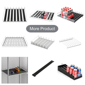 Siêu thị uống Pusher Divider Cooler glides trọng thức ăn Con lăn kệ cho nước giải khát <span class=keywords><strong>Rack</strong></span> hiển thị - Product Image 6
