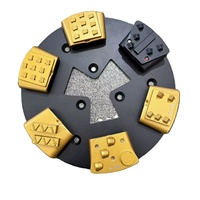 Plaquettes abrasives diamantées PCD haute performance pour le meulage et le polissage des sols en béton et l'élimination de la résine époxy # 6-300 Épaisseur 5MM