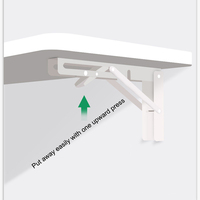 Bureau pliable mural, table suspendue, étagère de comptoir de cuisine, bureau d'ordinateur, installation sans perçage, facile à accrocher au mur, décoration