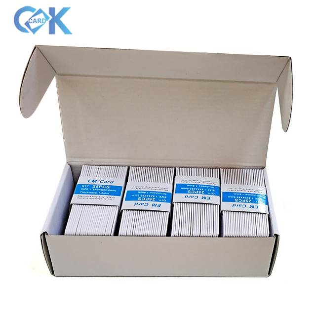TK400/EM4100 125kHz RFID Access Control Card Thick PVC Card Design for Door Access Control