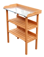 Table de pots en bois massif, banc en bois, nouveau design, jardinière pour jardin en plein air