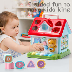 Cube d'activités éducatives précoces pour bébé, jouets musicaux, <span class=keywords><strong>maison</strong></span>, <span class=keywords><strong>jeux</strong></span> d'apprentissage pour enfants, blocs de jeu, xylophone, cube de piano avec lumière - Product Image 3