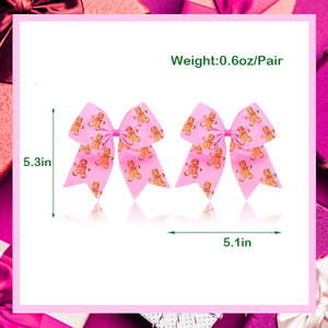 Los Lazos para el Cabello Más Nuevos y Adorables para Niñas Pequeñas con Estampado de Animales, Lazos Rosa Intenso, Cinta Estampada Personalizable con Banda Elástica, Diseño Personalizado - Product Image 2