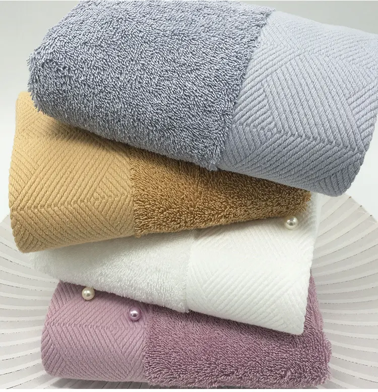Asciugamani in tessuto di bambù di alta qualità asciugamani da bagno in cotone per Hotel asciugamani 100% cotone