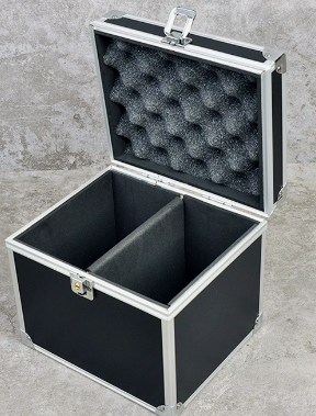 Boîte universelle noire pour cartes à collectionner, avec serrure, 2 colonnes.