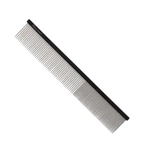 Cane per animali domestici in metallo in acciaio inossidabile toelettatura opacizzato per animali domestici strumento di Deshedding pidocchi pettine per pulci - Product Image 1