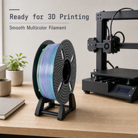 Filament d'imprimante 3D PLA soie dégradé multicolore 1,75 mm 1 kg