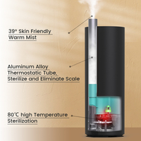 Humidificateur d'air Purificateur d'air de luxe Humidificateur à brume chaude avec télécommande