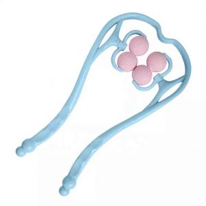 Pain Relief Device 4 Ball Stretcher Point <b>Massage</b> <b>Tools</b> Hand Roller Shoulder Neck Massager - Product Image 2