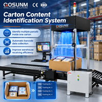 Système intelligent d'identification du contenu des cartons, traitement de 15 cartons/minute, antistatique, pour la reconnaissance d'étiquettes de colis multiples