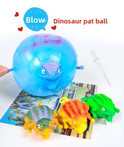 Nouveaux jouets créatifs et originaux : <span class=keywords><strong>Dinosaure</strong></span> gonflable en caoutchouc, balle Bobo anti-stress - Product Image 6