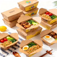Cajas de Embalaje de Alimentos de Papel Kraft Personalizadas, Modernas y Elegantes, con Logotipo