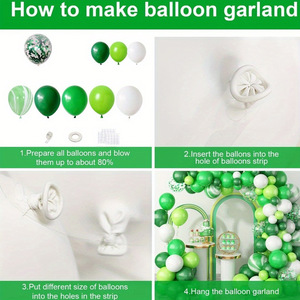 Kit Arco di Palloncini a Tema Anguria, <span class=keywords><strong>Set</strong></span> di Palloncini in Lattice Verde e Bianco, Decorazioni per Feste di Compleanno e Baby Shower, Forniture all'Ingrosso - Product Image 3