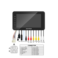Rhythm 8 pulgadas IPX6 Radio Marina impermeable con CarPlay Android Auto BT 5,0 AM FM receptor para barco Golf Cart ATV