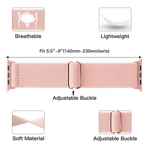 New Nylon Strap Elastic <strong>Loop</strong> Adjustable Buckle Nylon Strap 38mm 40mm 41mm 42mm 44mm 45mm 49mm Scrunchy Band for Strap - Product Image 3