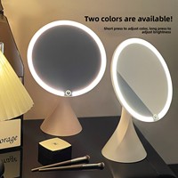Miroir de maquillage Art Déco en aluminium de haute qualité, taille fine, pour bureau, table, petit, haut de gamme, spécial pour étudiants en résidence universitaire, maison, princesse