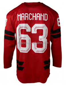 Kualitas Jahitan Terbaik Tim Kanada 2026 # 8 Cale Makar # 13 Sam Reinhart # 63 Brad Marchand Jersey Hoki Es yang Dapat Disesuaikan - Product Image 3