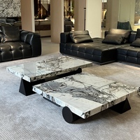 Nordique Unique Desjgn marbre naturel meubles de salon modernes Table en marbre Table d'appoint centrale Table en marbre Onyx