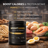 Poudre Protéinée Hypercalorique pour Prise de Masse Musculaire, Préparation en Shake, Marque Blanche pour Acheteurs B2B