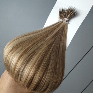 Dragonlash Factory 100% Russian Human Hair Single Drawn Metal Nano <b>Bead</b> Hair <b>Extensions</b> Affordable Price Wholesale Supplier - Product Image 5