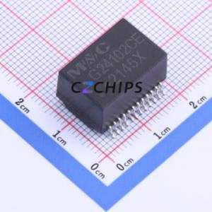Transformateur LAN G24102CE-Z SMD-24P, 18,1x12,2mm Inducteur 1CT:1CT Port unique 100/1000 Base-T POE - Product Image 1