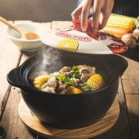 Marmite en céramique multi-taille, casserole créative en céramique pour restaurant, pot à soupe ouvert pour la maison, offre spéciale