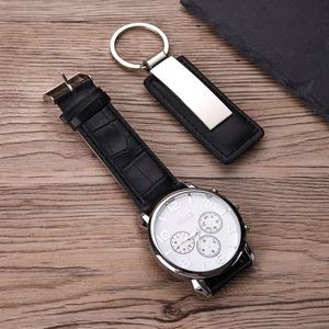 Grosir Set Hadiah Mewah Jam Tangan Gantungan Kunci Sesuai dengan Logo Merek Kustom Hadiah Promosi - Product Image 4