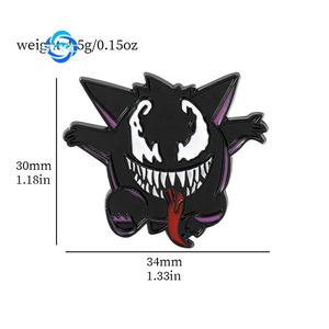 เข็มกลัดโลหะลายโปเกมอนน่ารักตลกๆ เก็นการ์ เวนอม มอนสเตอร์ ตัวละครแฟชั่น - Product Image 4