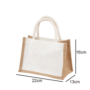<span class=keywords><strong>Jute</strong></span> matériel bijoux paintable paquet sac <span class=keywords><strong>toile</strong></span> bricolage <span class=keywords><strong>peinture</strong></span> sacs à provisions réutilisables - Product Image 3