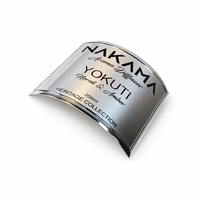 Étiquettes autocollantes de luxe imperméables et résistantes aux UV pour parfums - Badge métallique en aluminium de forme personnalisée pour bouteilles en verre