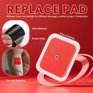 Électrodes carrées TENS personnalisées en usine 5x5 cm avec bouton-pression 3,5 mm, hydrogel auto-adhésif pour physiothérapie, marque privée ODM OEM - Product Image 2