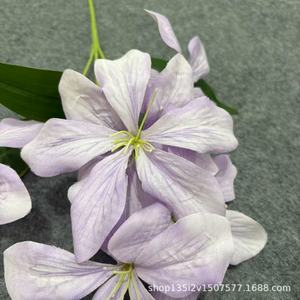 Flores Artificiales Qiye, Orquídea de 6 Cabezas, Arreglo Floral Decorativo de Seda para Bodas y Decoración del Hogar - Product Image 1