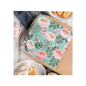 In hoa thiết kế decoupage giấy khăn ăn serviette cho Đảng trang trí hoa Cocktail Khăn ăn cho đám cưới cô dâu bên