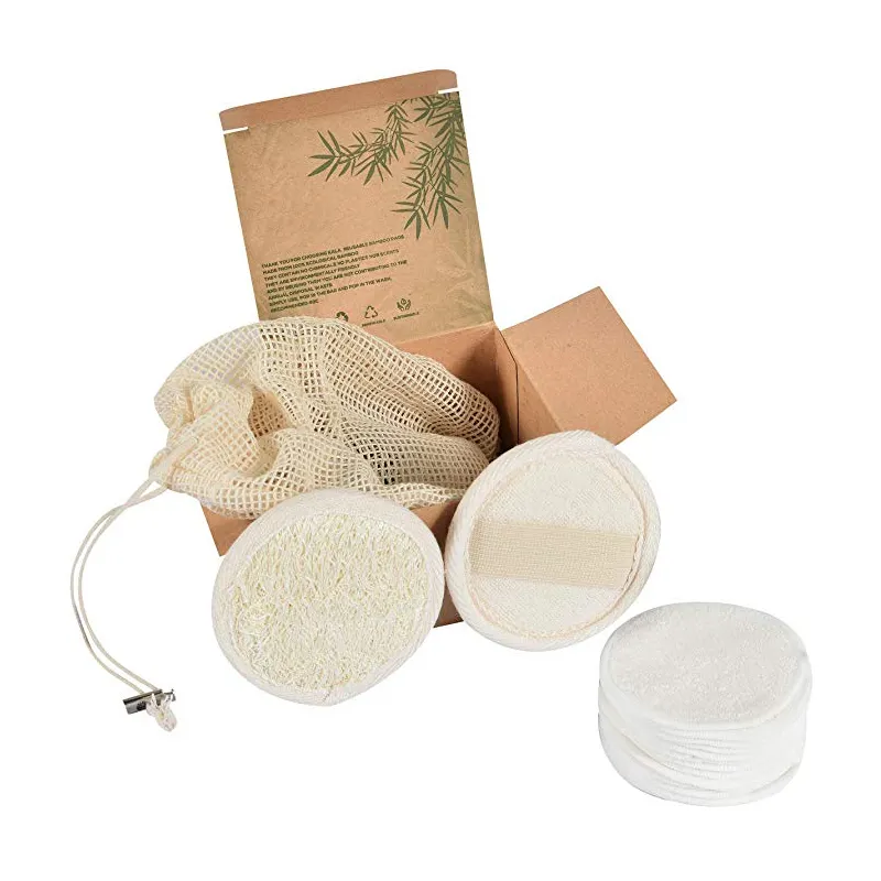 Removedor de peitos de algodão vegan, removedor de peitos reutilizável lavável para algodão, de bambu