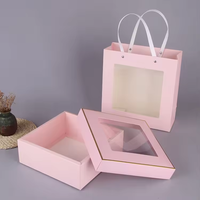 Taobao 1688 boîte-cadeau de fenêtre créative boîte d'emballage de cadeau de vacances sac fourre-tout de fenêtre décoration de cadeau de fête des mères 1688 fabriqué en chine