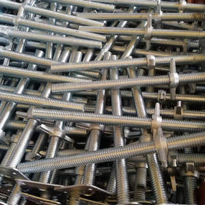 Base de tornillo hueco ajustable para andamios Ringlock con base plana - Product Image 5